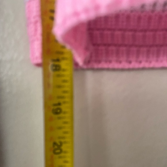 Crochet Colorblock Y2K Cropped Open Knit Sweater Bright Vibrant Top Size Large - Picture 7 of 11